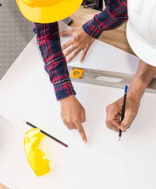 engineer-workspace-desk-background-top-view